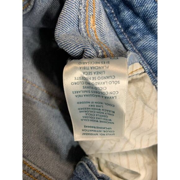 Seven7 Fashion Jeans Women 14 Distressed Light Wash Cropped Western Boho Fringe - Picture 13 of 15